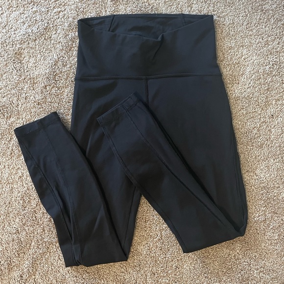 Lululemon Black Mesh Train Times 7/8 Leggings - Picture 2 of 6